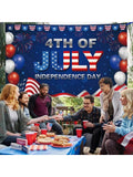 XL 4th of July Banner 72x44in Independence Day Party Backdrop
