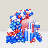 102pc Red, White & Blue Balloon Garland Arch Kit Confetti Balloons For 4th Of July