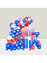 102pc Red, White & Blue Balloon Garland Arch Kit Confetti Balloons For 4th Of July