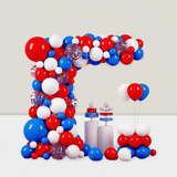 148pc Red, White & Blue Balloon Garland Arch Kit Patriotic Decorations For 4th Of July
