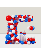 148pc Red, White & Blue Balloon Garland Arch Kit Patriotic Decorations For 4th Of July
