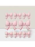 8-Pcs Pink Bow Balloons For Bow-Themed Showers & Birthday Parties