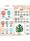 Aqua Blue & Coral Balloon Garland Kit Tropical Summer Party Decor