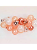 Pearl Rose Gold Confetti & Heart Balloons For Anniversary Or Bridal Shower Party