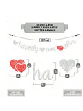 10 Ft Silver Happily Ever After Glitter Banner for Bridal and Wedding Shower Decor