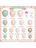 157PCS Dusty Pink & Green Balloon Arch Kit For Showers, Gender Reveals, & Parties