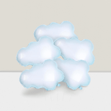 5PCS 30" Huge Cloud Balloons On Cloud 9 Bachelorette & Shower Party Decorations