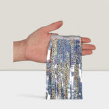 2 Pack 3x8 Ft Silver Metallic Sparkle Curtains for Party and Photo Booth Decor