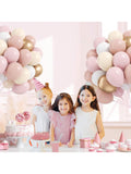 60pcs Dusty Pink & Pastel Balloons (12") – Gold, White For Bridal, Birthday Decor