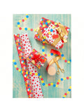 175 Sq.Ft Reversible Wrapping Paper Happy Birthday & Stars Jumbo Roll