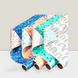 Reversible Gift Wrap Bundle 4 Rolls 60 Sq Ft Sprinkles & Daisies Designs