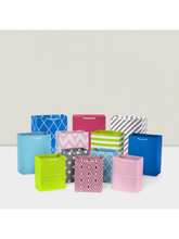 12 Pastel Gift Bags – 5 Medium (8"), 4 Large (11"), 3 XL (14") For Showers, Birthdays & Celebrations For Christmas, Halloween And Thanksgiving,