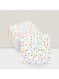 100 Donut Sprinkle Napkins White 2-Ply Disposable for Parties Showers