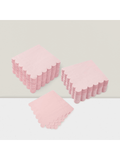 100 Pink Scalloped 2-Ply Cocktail Napkins 5x5 Disposable Party Napkins