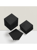 100PCS Black 2-Ply 5x5" Cocktail Napkins Disposable Party Wedding Decor