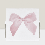 100-Piece Pink Bow Cocktail Napkins for Parties Showers and Holiday Events