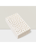 50 Gold and White Star Dinner Napkins 3-Ply Disposable Party Supplies