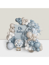 139pcs Dusty Blue Balloon Garland Kit For Showers, Weddings, & Gender Reveal Parties
