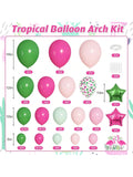 Tropical Flamingo Balloon Arch Kit with 98 Pink, Green & Foil Balloons