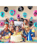 45PCS 12" Music Note Latex Balloons with Ribbon for DJ & Birthday Parties