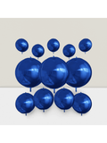 12pcs Metallic 4D Foil Balloons 22 15 10 Inch for Birthday Graduation Party Decor
