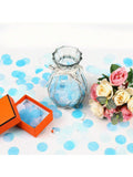 5000 Pc Blue and White Tissue Paper Confetti Circles 1 Inch for Party Decor