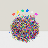 Rainbow Star Confetti Metallic Foil Glitter Stars for Birthday Wedding Crafts