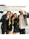 5-Pack 12in Gold Confetti Poppers for New Year Weddings Birthdays and Parties