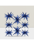 8-Piece Navy Blue Star Foil Balloons 27/22-Inch for Party or Wedding Decor