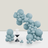 100pcs Dusty Blue Balloon Arch Kit Light Blue Aqua for Party Graduation Shower
