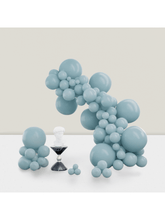 100pcs Dusty Blue Balloon Arch Kit Light Blue Aqua for Party Graduation Shower