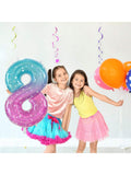 Number 8 Balloon 40 Inch Large Foil Balloon For 8th Birthday Party Decorations