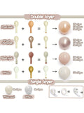 Blush Pink Balloon Garland Kit Double-Stuffed Balloons for Shower & Birthday