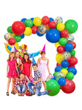 Red, Blue, Yellow, Green Balloon Garland Kit 18/12/10-Inch for Party or Carnival Decor