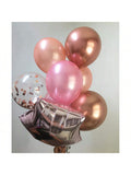 Rose Gold Birthday Balloon Kit Pink & Gold Balloons For Women's Birthday Party Decor