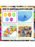 90s Party Decorations Birthday Backdrop Balloon Garland Cutouts Table Decor