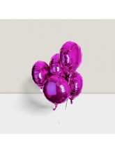 18 Inch Hot Pink Foil Balloons 25 Pc for Birthday Bachelorette and Party Favors
