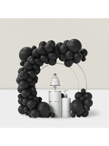 84-Pc Black Balloon Arch Kit Matte Latex 5, 12, 18-Inch for Party or Wedding Decor