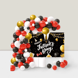Happy Fathers Day Balloon Garland Kit Complete Decorations and Backdrop