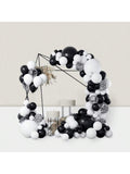 124PCS Black & White Balloon Garland Arch Kit Confetti Party Decor