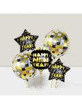 Large Happy New Year 22" Disco Foil Balloons NYE 2025 Decorations