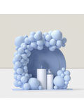 84-Pc Blue Balloon Garland Kit Pastel Latex 5, 12, 18-Inch for Party or Wedding Decor