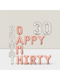 30th Birthday Decorations for Her Rose Gold Balloon Banner & Party Supplies