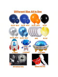 DIY Outer Space Balloon Arch Kit 148pcs For Shower, UFO, Rocket, Planet Theme Party
