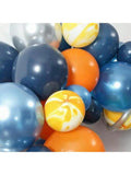 DIY Outer Space Balloon Arch Kit 148pcs For Shower, UFO, Rocket, Planet Theme Party