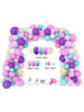 134 Pc Unicorn Balloon Arch Kit Light Purple Aqua Pink for Birthday and Showers