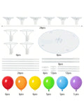 4PCS Balloon Stand Kit Table Centerpieces for Rainbow Birthday Decor