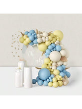 155pcs Blue Yellow White Balloon Arch Kit 18-5" for Parties Weddings