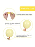 87pcs Pastel Yellow Balloons (18-5") For Garland & Arch – Premium Latex For Party & Shower Decor -