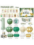 Wild One Jungle 1st Birthday Decor – Boy's Party & Showers Balloon Garland Kit